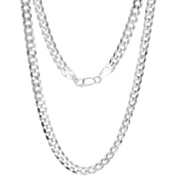 Srebrny męski łańcuszek pancerka 55 cm srebro pr