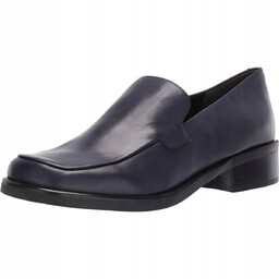FRANCO SARTO GRANATOWE MOKASYNY Z SKÓRY NATURALNEJ ELEGANCKIE