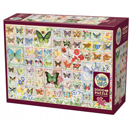 Puzzle 2000 Motyle i kwiaty 112179
