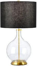 Lampa stołowa Orb ORB-CLEAR-AB-BLK - Elstead