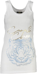 CAVALLI CLASS DAMSKI TANK TOP BIAŁY