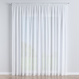 Firana na taśmie, prześwitująca biała, Romantica