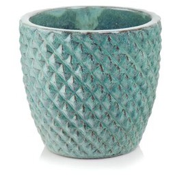 Donica ceramiczna mrozoodporna 30 cm turkus