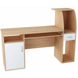 Elior Skandynawskie biurko z nadstawką dąb sonoma +