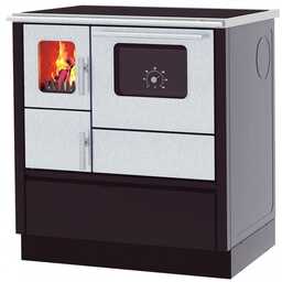 Kuchnia węglowa Alfa-Plam INOX 75 6 kW czarna