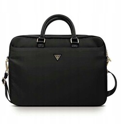 Guess Torba na laptop 16" czarny Nylon Triangle