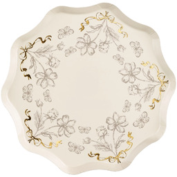 Talerzyki papierowe Kwiaty - 20 cm - 6