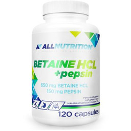 ALLNUTRITION - Betaine HCl + Pepsin, 120 kapsułek