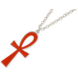 WISIOREK CZERWONY KRZYŻ ANKH talizmany kolor czerwony ankh