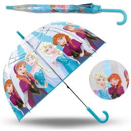 Disney Kraina Lodu AUTOMATYCZNA parasolka, SKŁADANY transparentny parasol