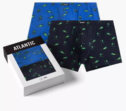 Bokserki męskie Atlantic2MHH-006 GRA/NIEC 2-pak