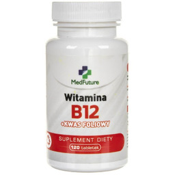 MedFuture Witamina B12 + Kwas foliowy, 120 tabletek