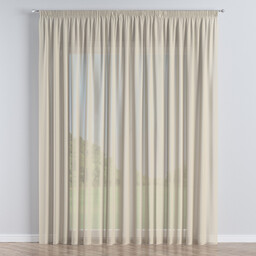 Firana na taśmie, prześwitujący beżowy, Romantica