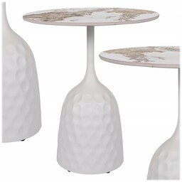 Ława Okrągła Ceramiczna 50cm do salonu Stolik Kawowy