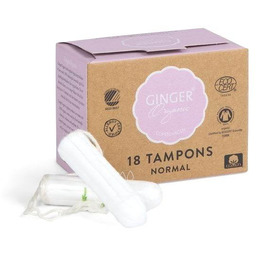 GINGER ORGANIC_Tampons Normal tampony organiczne bez aplikatora 18szt