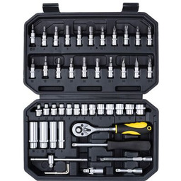 Klucz nasadowy z grzechotką 1/4'' 4,0-14 mm komplet