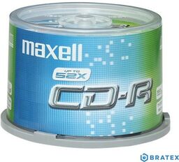 Maxell płyta cd-r 700MB 52x cake 50