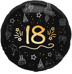 Balon foliowy na osiemnastkę z nadrukiem - 45