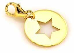 Złota zawieszka 585 charms charms PREZENT GRAWER