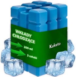 WKŁADY CHŁODZĄCE MROŻĄCE DO LODÓWKI TURYSTYCZNEJ TORBY ZESTAW