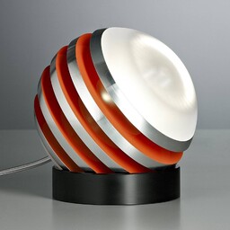 TECNOLUMEN Bulo - lampa stołowa LED, pomarańczowa