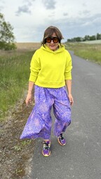Pakamera Bawełniane spodnie culotte
