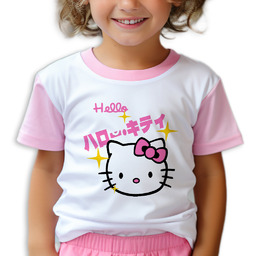 Piżama Różowa Króki Rękaw HELLO KITTY Sanrio Wiele