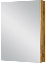 Szafka łazienkowa z lustrem dąb naturalny 60x80 cm