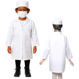 Strój Doktora Lekarz Chirurg Dentysta Zestaw Kitel Maska