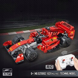 Zdalnie sterowany zestaw klocków bolid F1 - 643