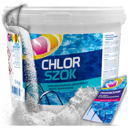 Chlor Szok 5KG Chemia Basenowa Dezynfekcja Wody Granulat