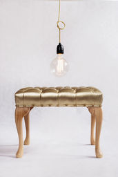 Nud Collection Lampa NUD Classic Złota Ceramiczna