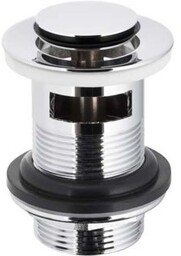 KFA Korek umywalkowy KLIK-KLAK mały z przelewem chrom