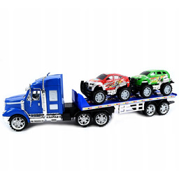 Duża Ciężarówka Auto Laweta Zestaw Samochodów Różne Kolory