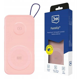 Różowy Powerbank 3mk PastelUp 10,000mAh Qi 22.5W +