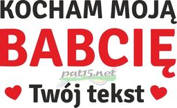 Ręcznik na dzień Babci z haftem Kocham moją