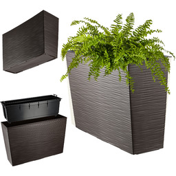Donica ogrodowa Sorbo rattan 56 x 19 cm,