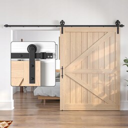 System Drzwi Przesuwanych Barn Door Loft Szyna Czarny