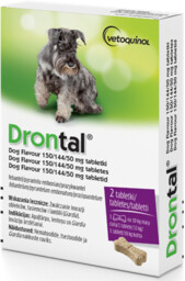 DRONTAL Dog Flavour 2 tabletki na odrobaczanie psa