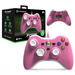 Kontroler Xbox 360 w nowoczesnym wydaniu różowy