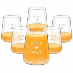 Szklanki grawerowane avant garde x6 dla pary