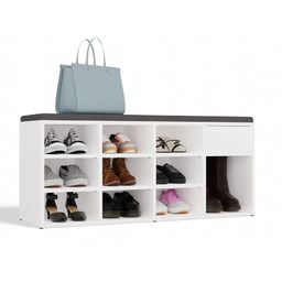 Edinos Biała szafka na buty F2-T67