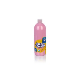 Farba szkolna plakatowa Astra 1000 ml - Różowa