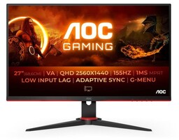 AOC MONITOR LED 27" Q27G2E/BK 155Hz
