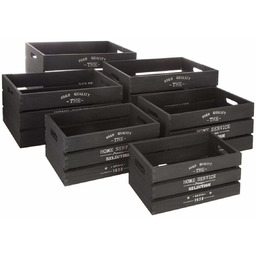 Atmosphera Zestaw 6 skrzynek dekoracyjnych do przechowywania