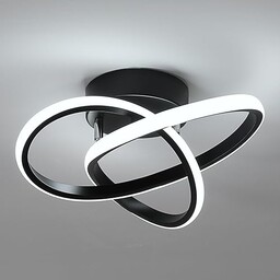 Comely Nowoczesna lampa sufitowa LED, czarna lampa sufitowa