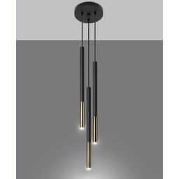 Sollux Wisząca LAMPA kaskada SL.0893 okrągła OPRAWA metalowy