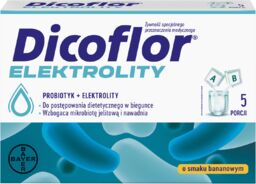 Dicoflor Elektrolity, dla dzieci i dorosłych, smak bananowy,