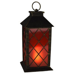 AMBIANCE LIGHT Latarnia dekoracyjna Kominek 28 cm