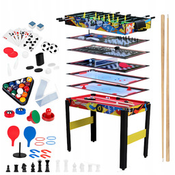 Stół 12W1 Piłkarzyki Bilard Hokej Szachy Ping-pong Wielofunkcyjny